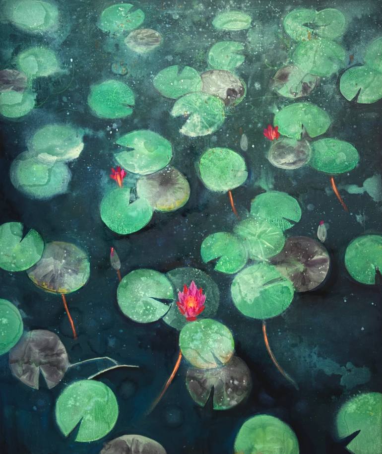 Original Impressionism Botanic Painting by Kevin Gray