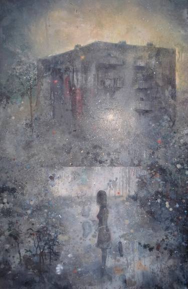 Print of Figurative Cities Paintings by Kevin Gray