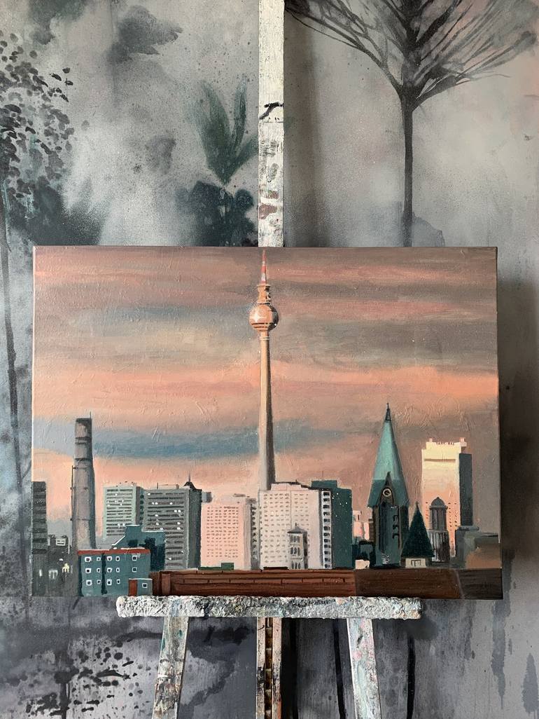 Original Realism Cities Painting by Kevin Gray