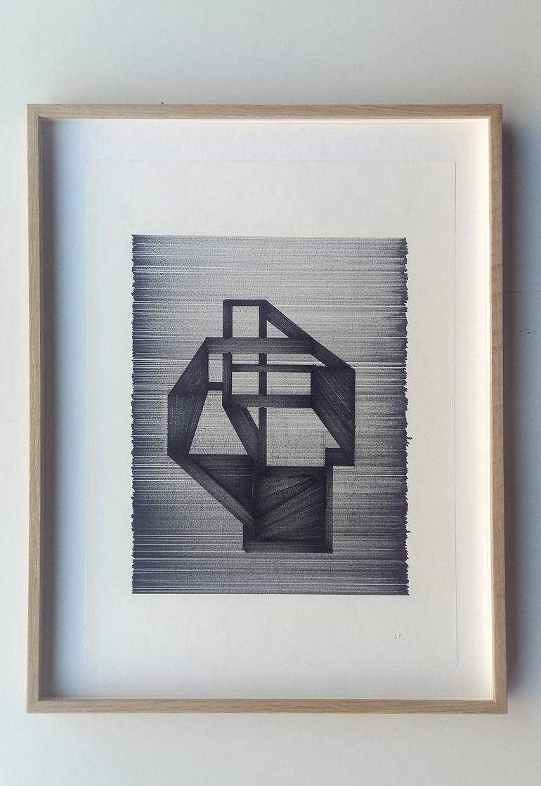 Original Modern Abstract Drawing by jesús perea