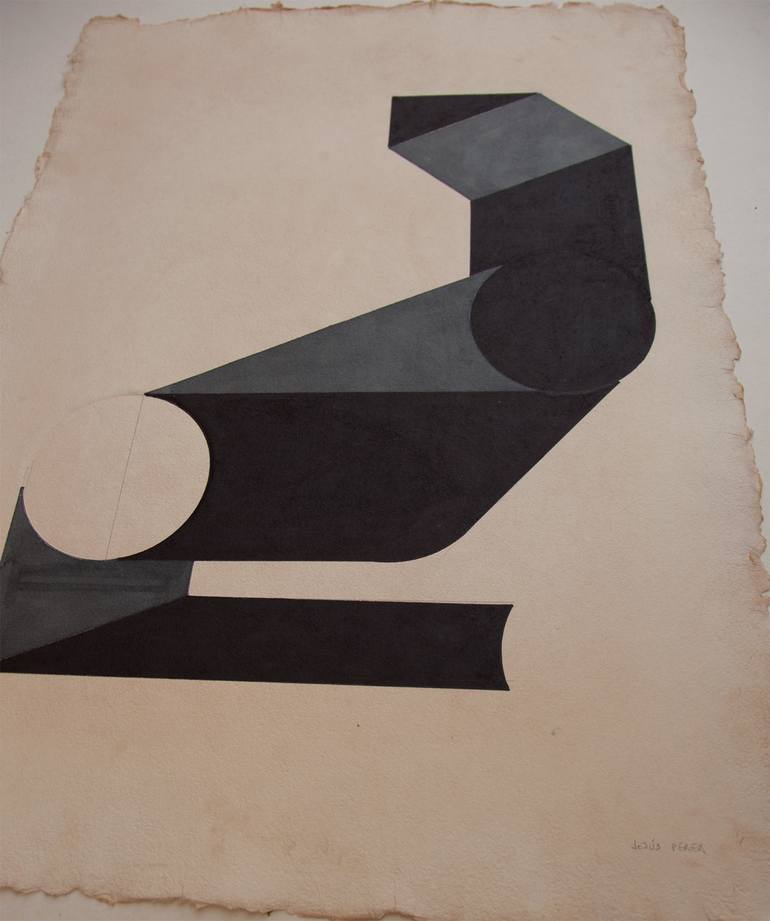 Original Minimalism Abstract Drawing by jesús perea