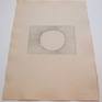 Markers on vintage embossed paper.

Carefully packaged into a rigid tube.