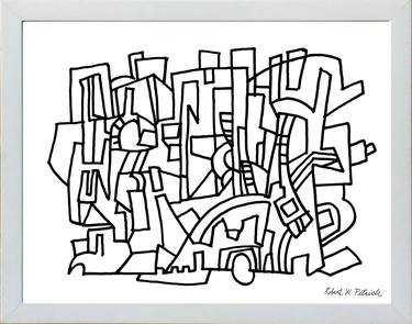 Original Street Art Abstract Drawings by robert petrick