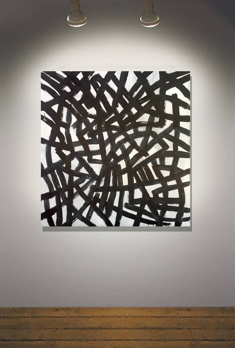 Original Conceptual Abstract Painting by Robert Petrick