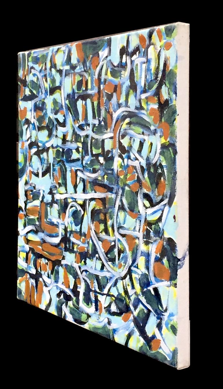 Original Abstract Expressionism Abstract Painting by robert petrick