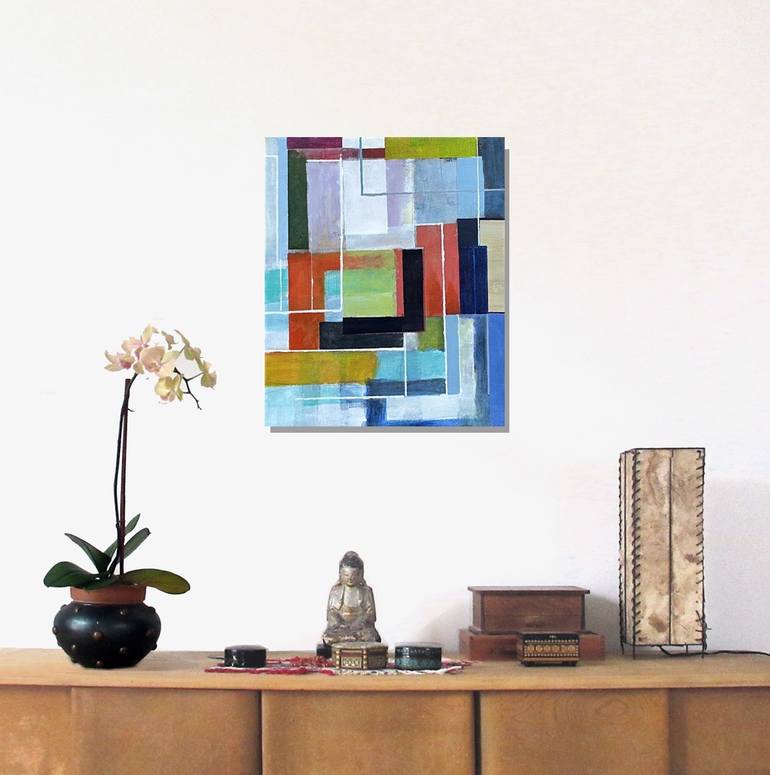 Original Abstract Expressionism Abstract Painting by Robert Petrick