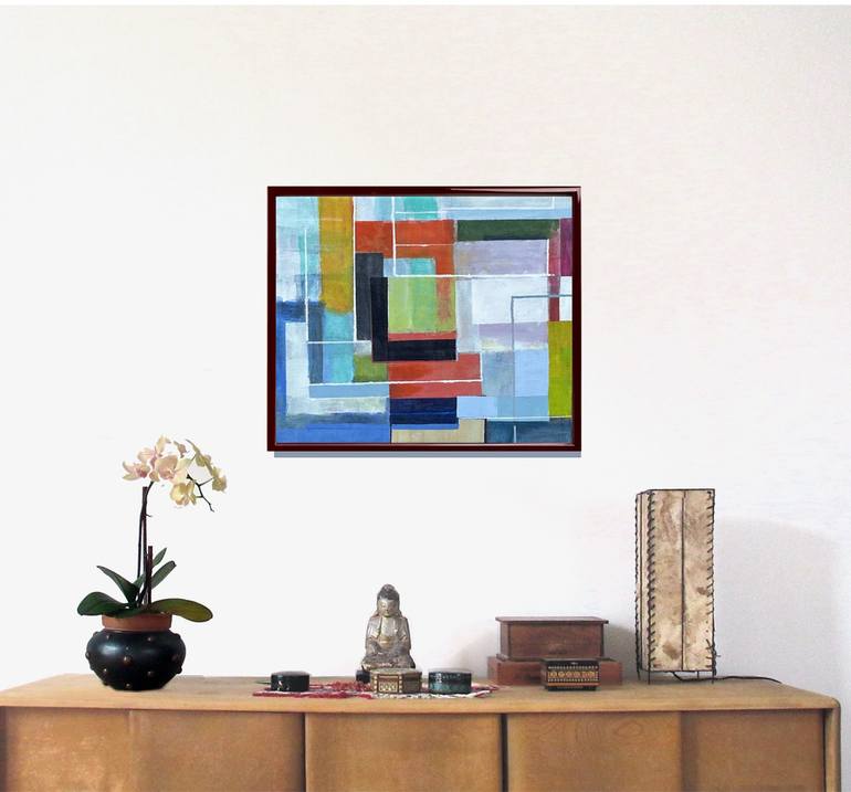 Original Abstract Expressionism Abstract Painting by Robert Petrick