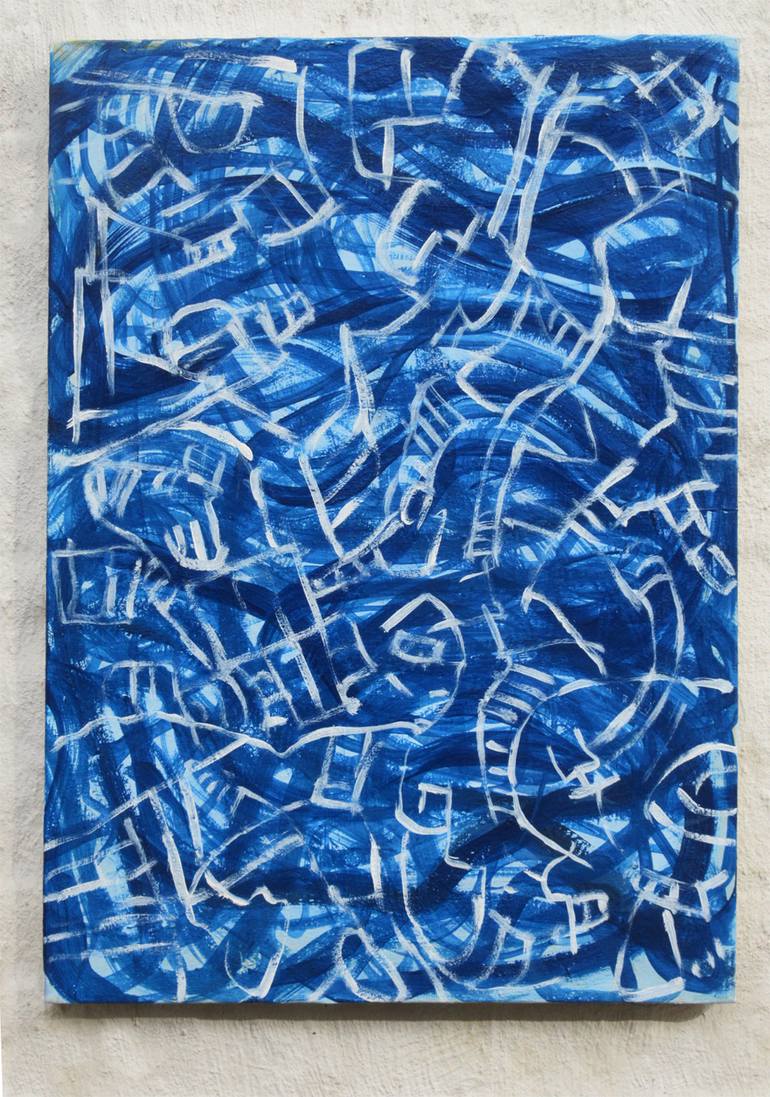 Original Abstract Expressionism Abstract Painting by Robert Petrick
