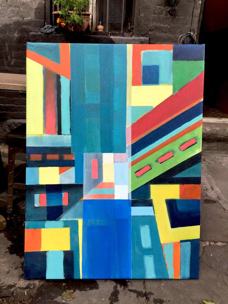 Original Abstract Expressionism Abstract Painting by Robert Petrick