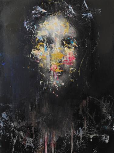 Original Abstract Portrait Paintings by Jean-Luc Almond
