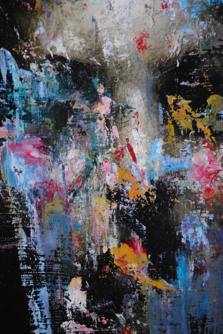 Original Abstract Portrait Painting by Jean-Luc Almond