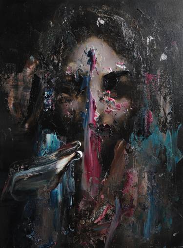 Original Abstract Expressionism Celebrity Paintings by Jean-Luc Almond