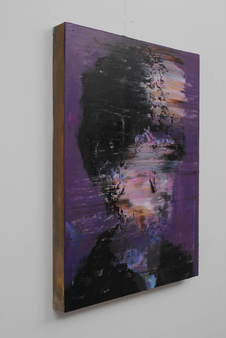 Original Abstract Portrait Painting by Jean-Luc Almond