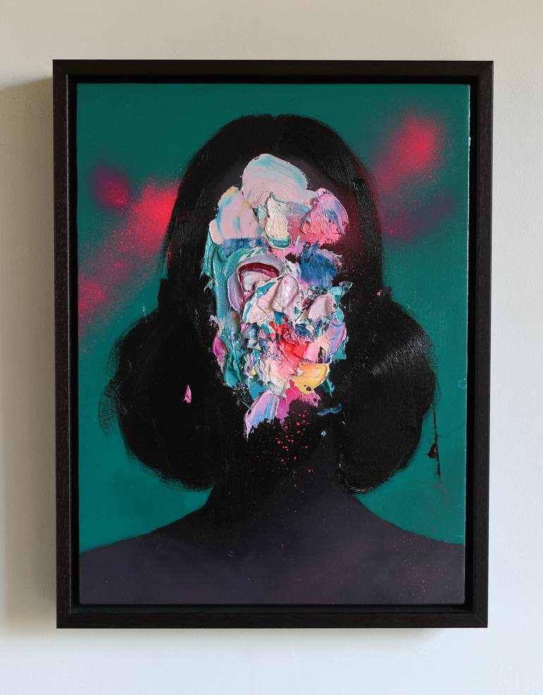 Original Abstract Expressionism People Painting by Jean-Luc Almond