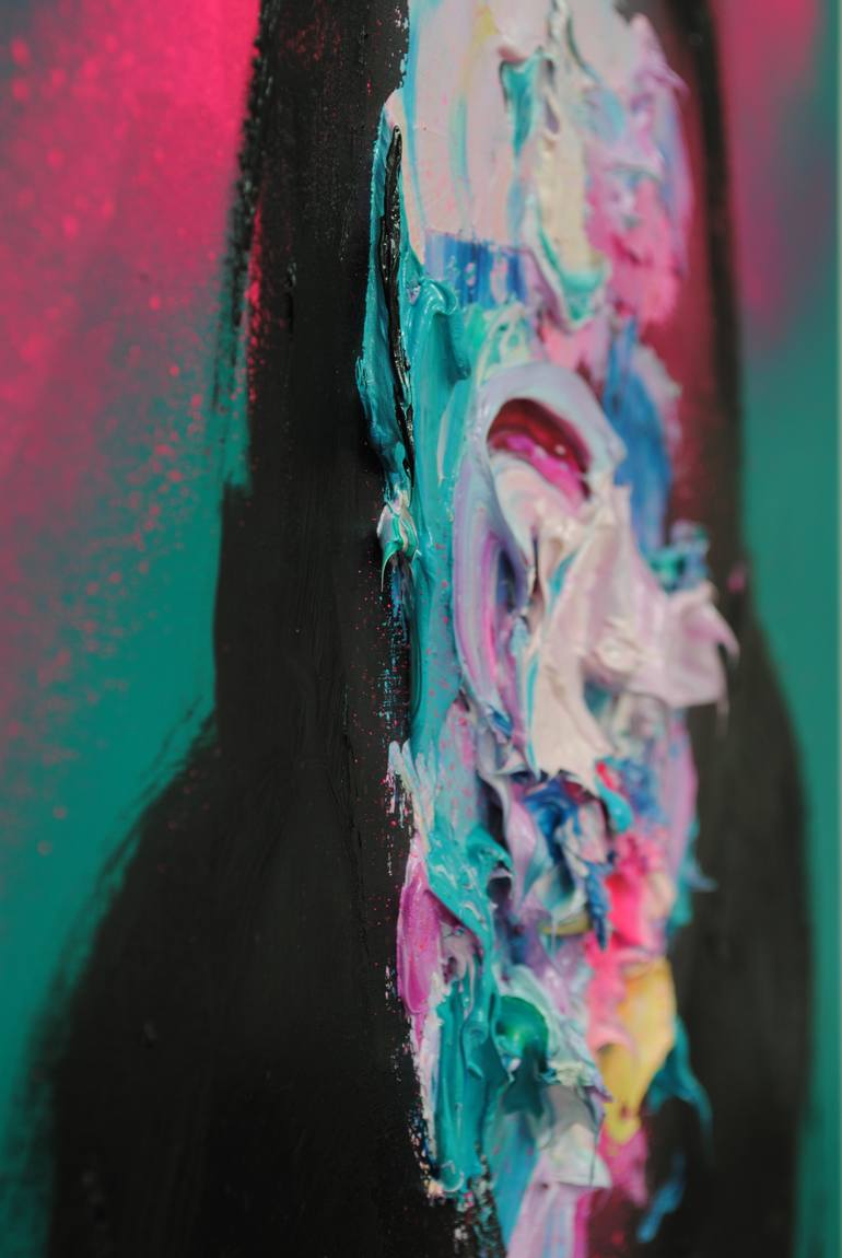 Original Abstract Expressionism People Painting by Jean-Luc Almond