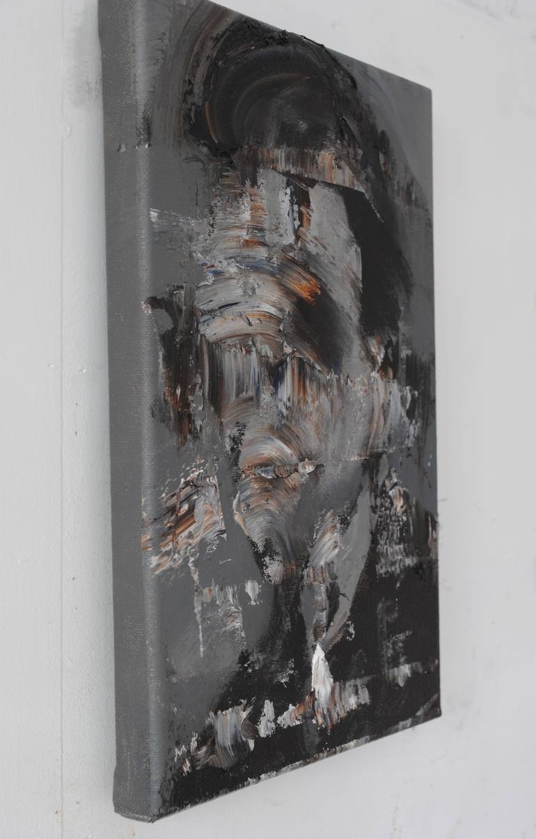 Original Abstract Expressionism Portrait Painting by Jean-Luc Almond