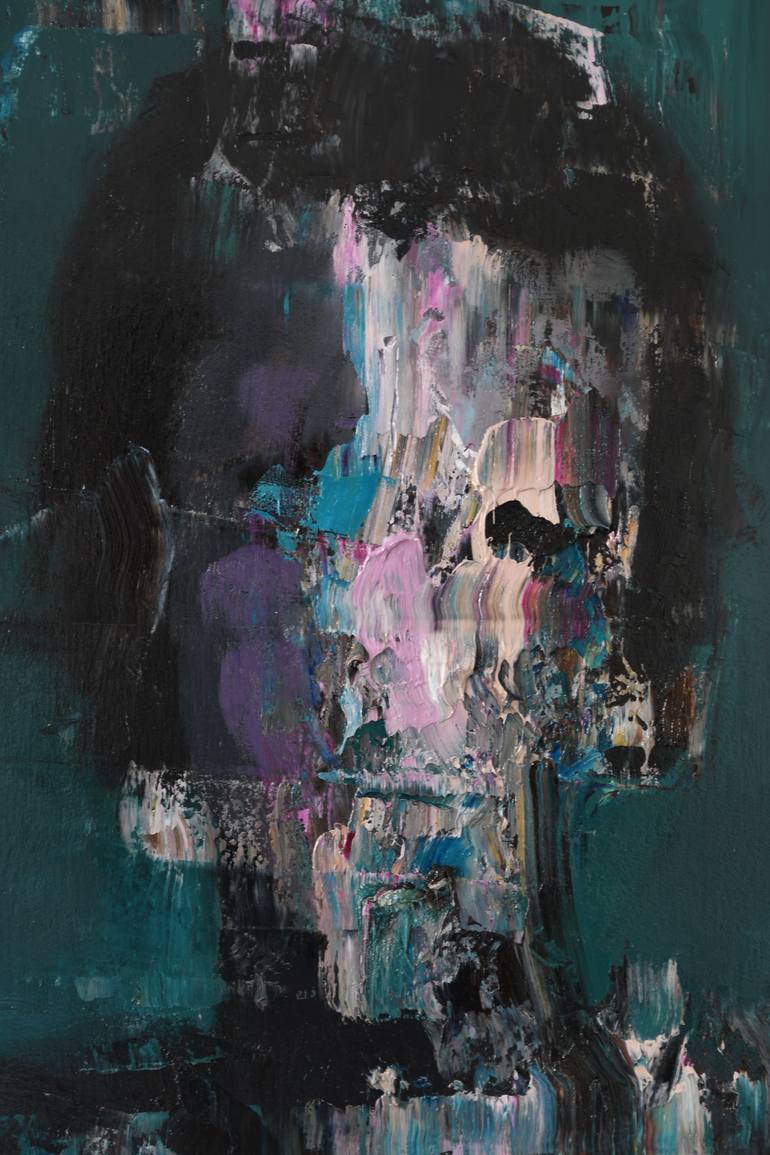 Original Abstract Expressionism People Painting by Jean-Luc Almond