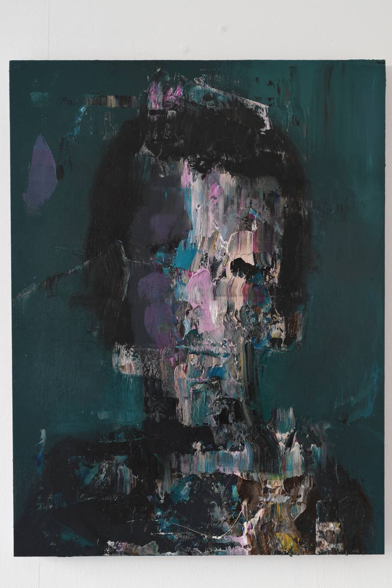 Original Abstract Expressionism People Painting by Jean-Luc Almond