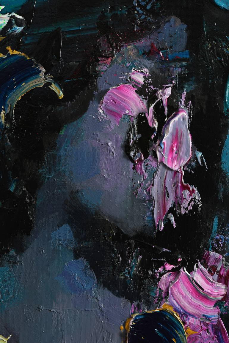 Original Abstract Expressionism People Painting by Jean-Luc Almond