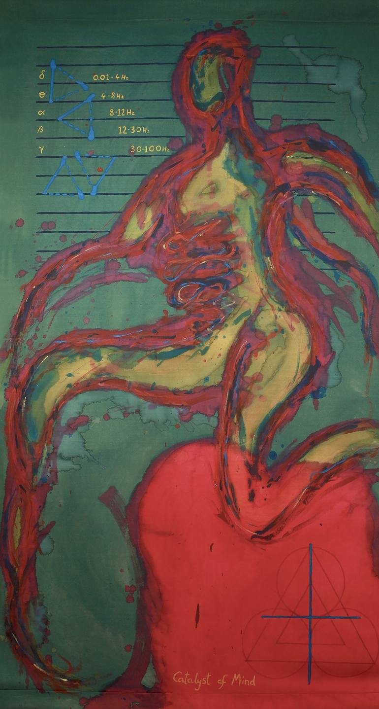 Original Expressionism Religious Painting by Natalia Lara Stevenson-Oake