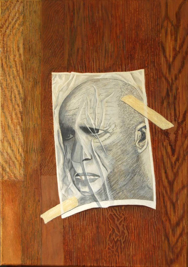 Original Famous Painting by Robert Pearman  Realism Art on Canvas  Picasso on Wood