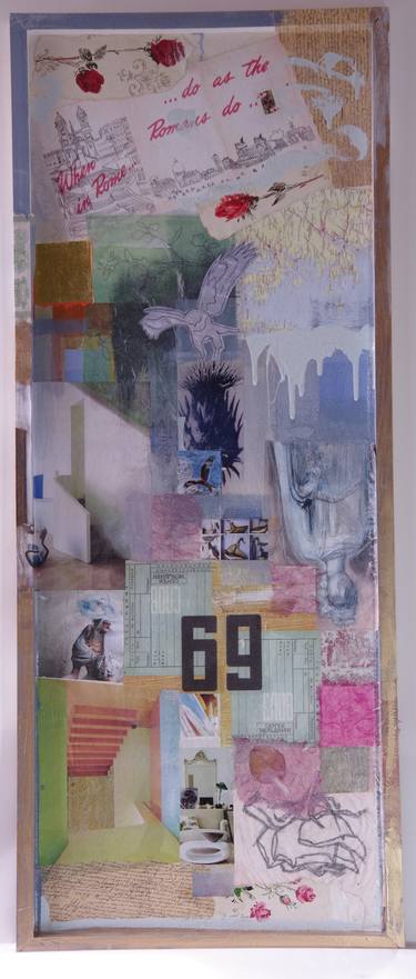 Original Expressionism World Culture Collage by Rachel Pennington