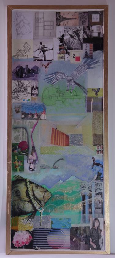 Original Expressionism World Culture Collage by Rachel Pennington