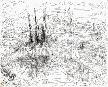 Original Impressionism Landscape Printmaking by Kate Steenhauer