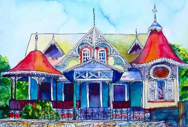 Print of Realism Architecture Paintings by Rebecca Foster