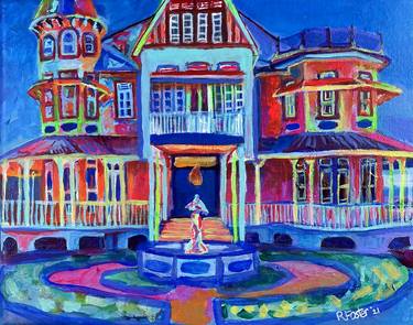 Original Impressionism Architecture Paintings by Rebecca Foster