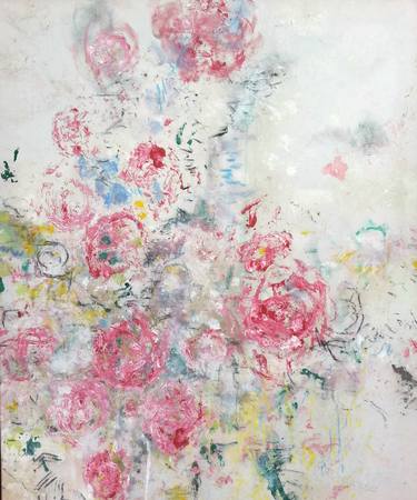 Original Abstract Floral Paintings by Dirk Riemersma
