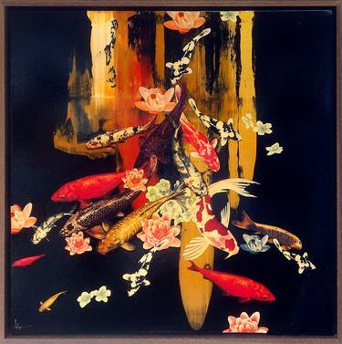 Original Expressionism Garden Paintings by Lily Greenwood