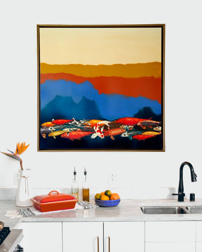 Original Abstract Animal Painting by Lily Greenwood