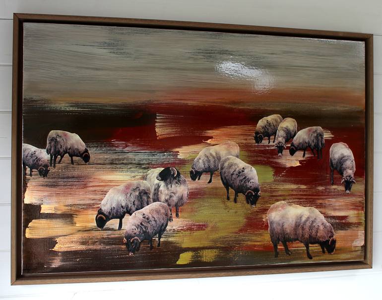 Original Expressionism Animal Painting by Lily Greenwood