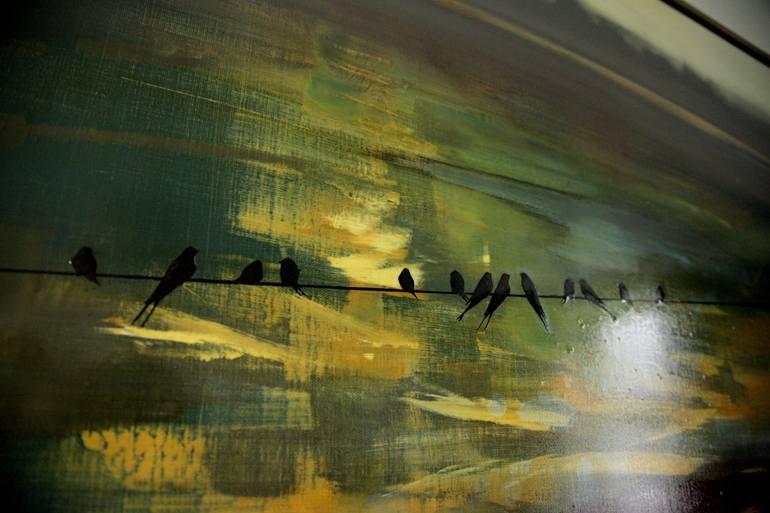 Original Abstract Expressionism Landscape Painting by Lily Greenwood