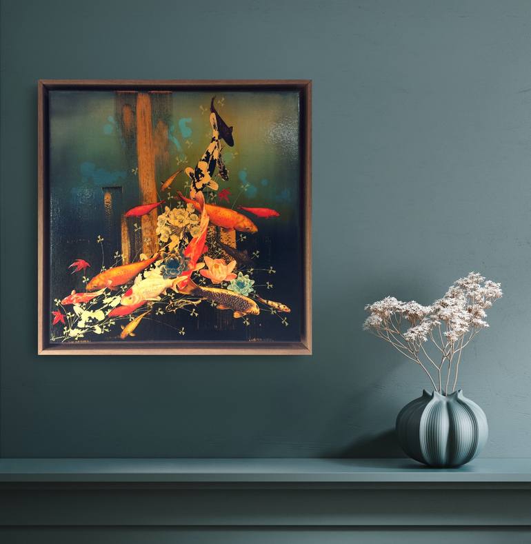 Original Expressionism Animal Painting by Lily Greenwood