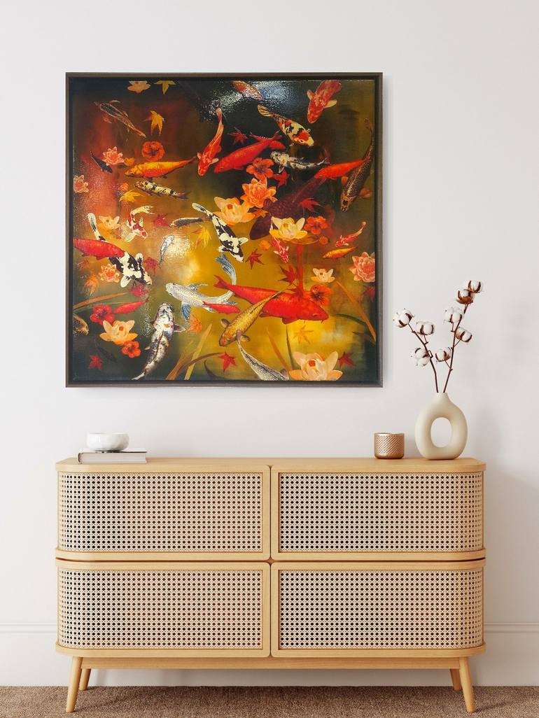 Original Contemporary Fish Painting by Lily Greenwood