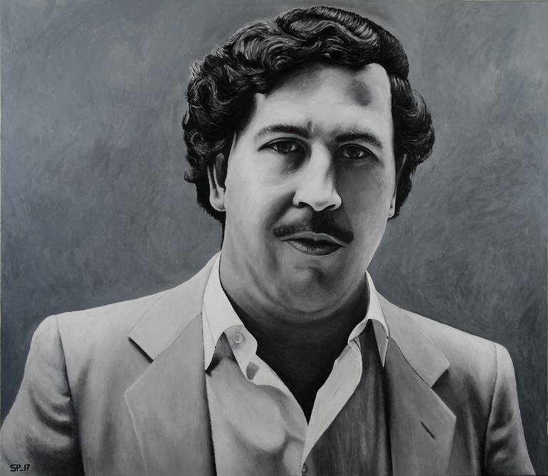 Pablo Escobar Painting By Sergei Pechalin Saatchi Art