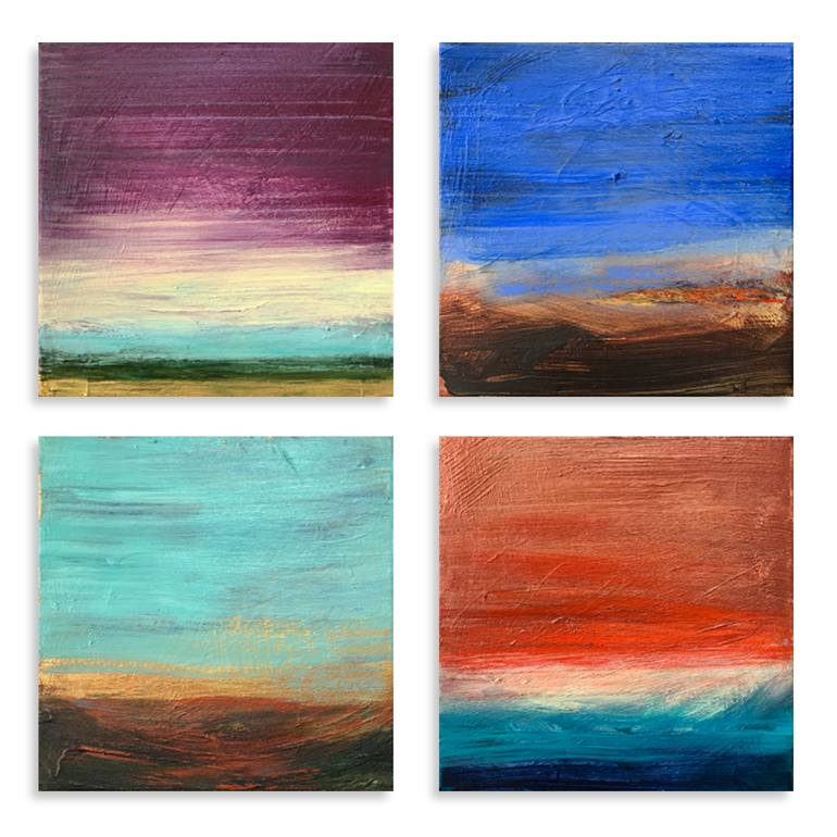 Original Abstract Landscape Painting by Laura Fishman