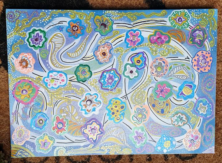 Original Other Abstract Painting by Nightfallen Art - Deborah Ann Miller
