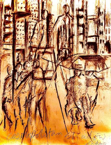 Print of Figurative Cities Drawings by Steve Usang