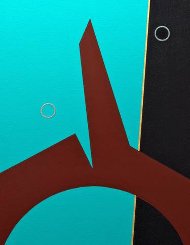 Original Abstract Geometric Painting by Rich Moyers