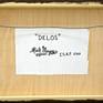 DELOS  (BACK) - ARTIST FULL SIGNATURE / DATE / READY TO HANG