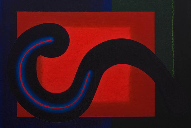 Original Abstract People Painting by Rich Moyers