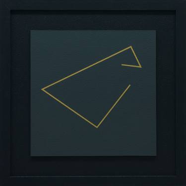 "MEDITATIVE ANGULATIONS" #2 - FRAMED Modern Geometric Painting thumb