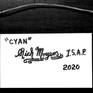 "CYAN" - Back Closeup View - Title / Artist Signature / Date