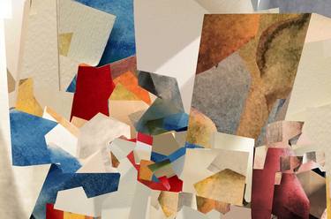 Print of Cubism Abstract Collage by Veselin Vukcevic