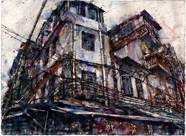 Original Expressionism Architecture Paintings by Michael Goro