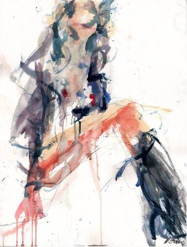 Print of Expressionism Love Paintings by Michael Goro