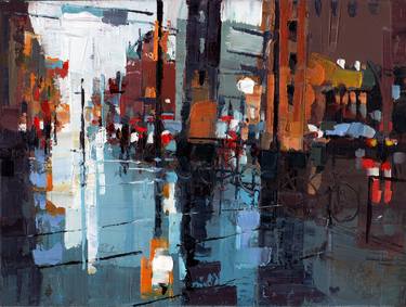 Print of Fine Art Architecture Paintings by Michael Goro